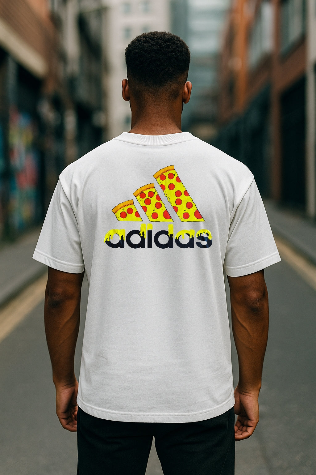 Remera Oversized ADI Pizza Drop