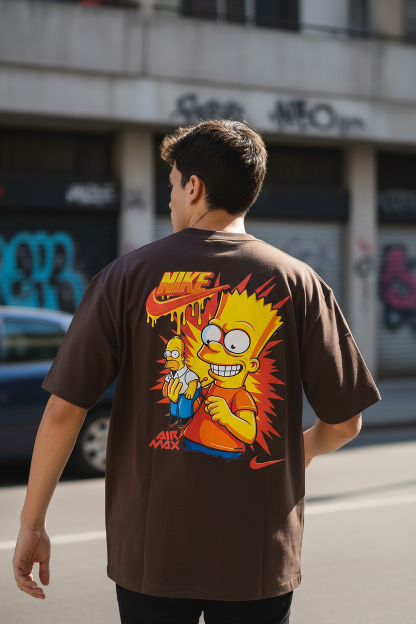 Remera Oversized NK Bart's Vudu