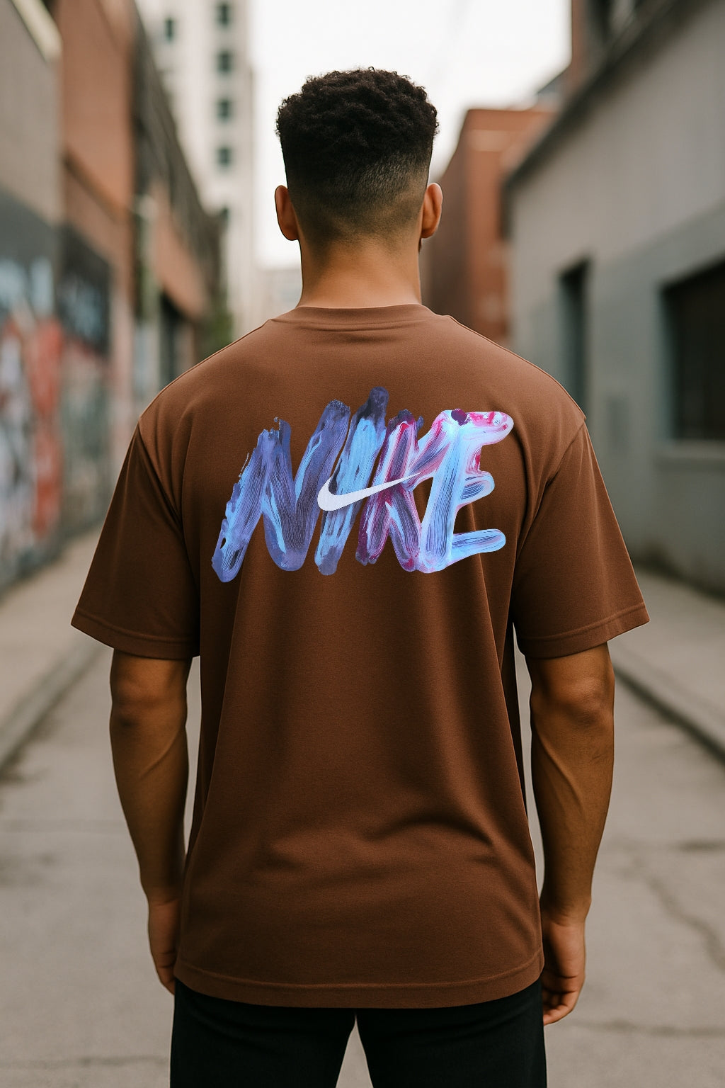 Remera Oversized NK Watercolor