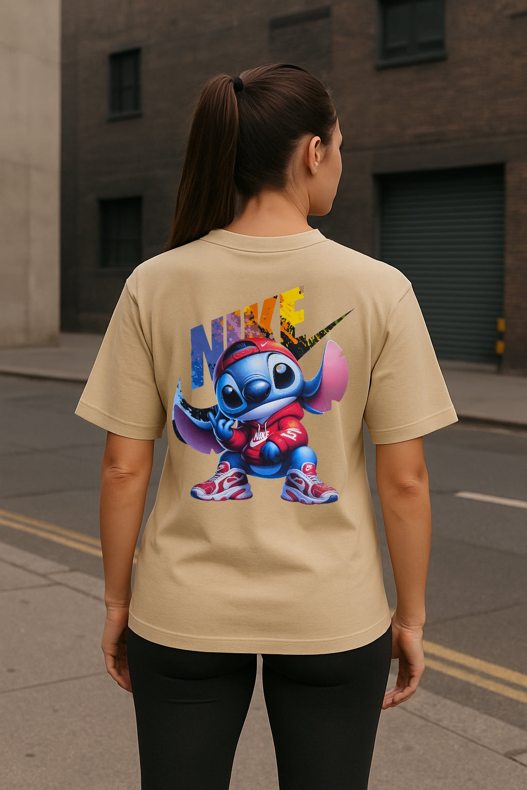 Remera Oversized NK Stich Vibes