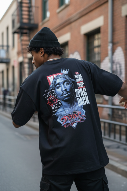 Remera Oversized 2Pac Target