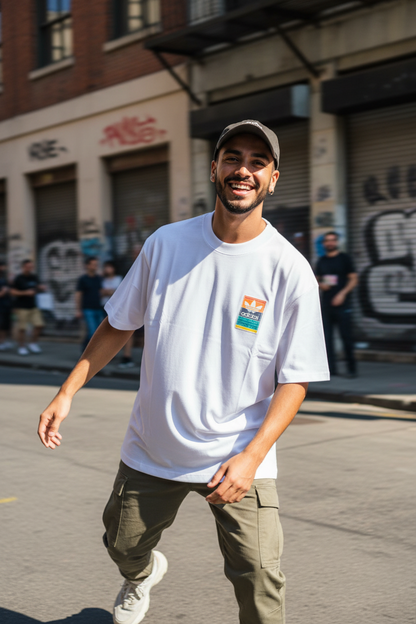 Remera Oversized ADI Raimbow