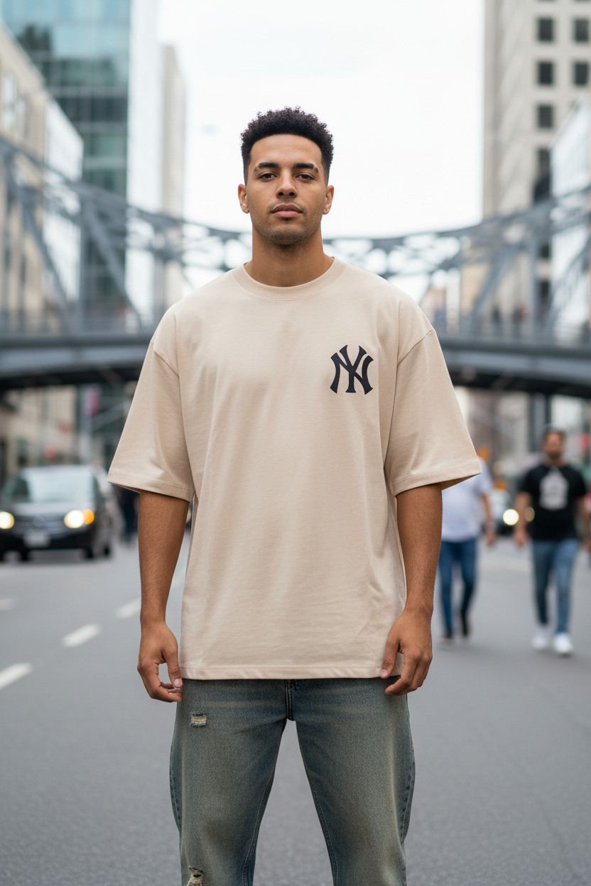 Remera Oversized NY Live & Love