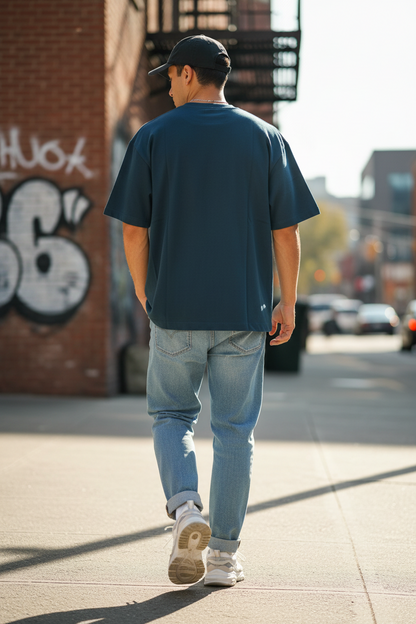 Remera Oversized Bordada ADI Basiq