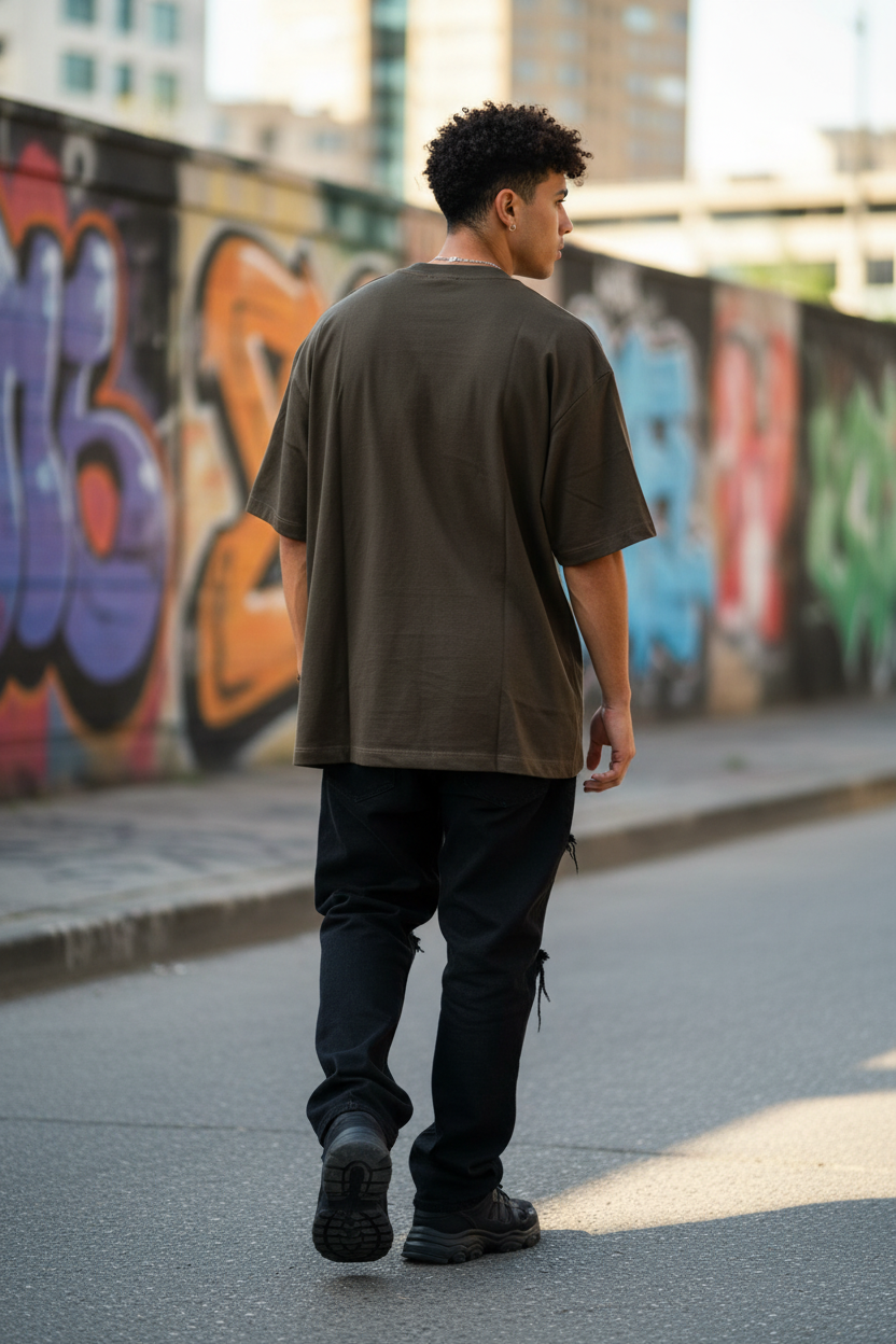 Remera Oversized Bordada ADI Basiq