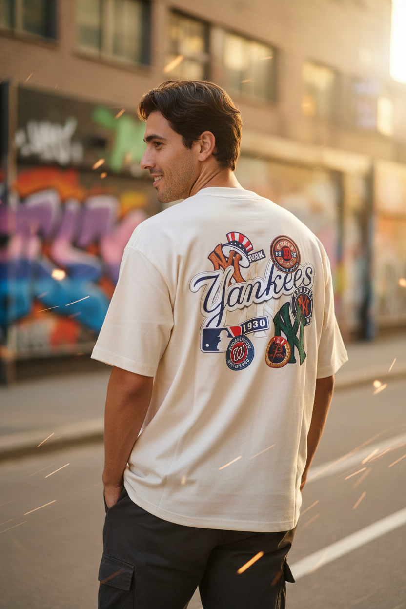 Remera Oversized NY Yankees