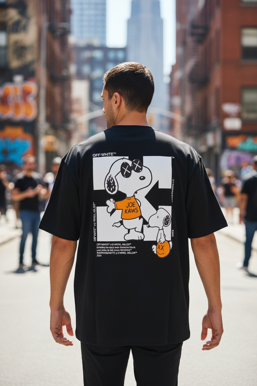 Remera Oversized OW Joe Kaws