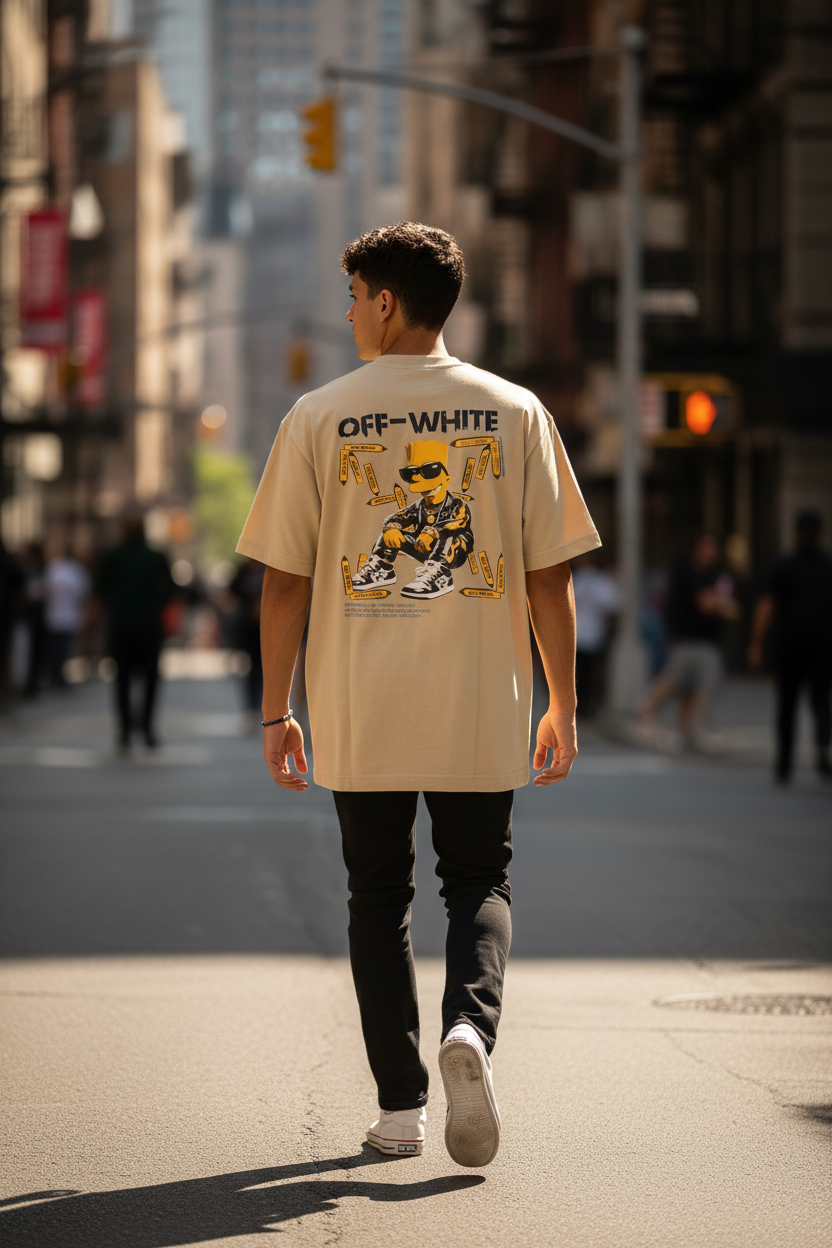Remera Oversized OW Bart Style