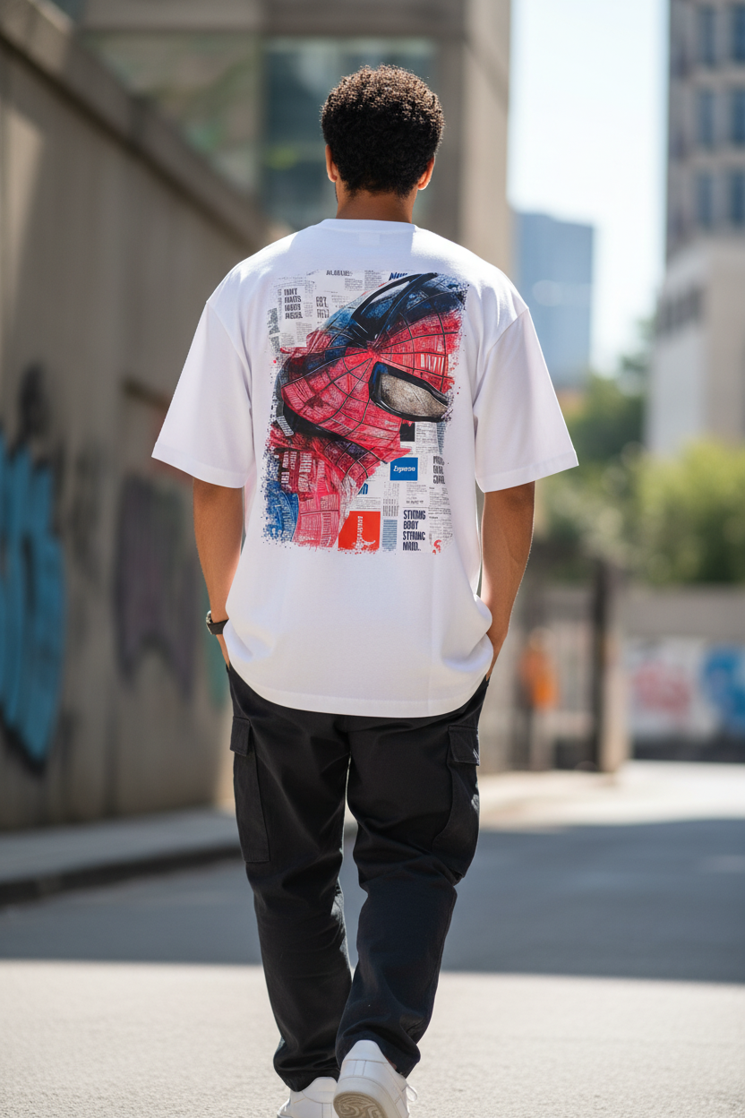 Remera Oversized SPRME Spiderman