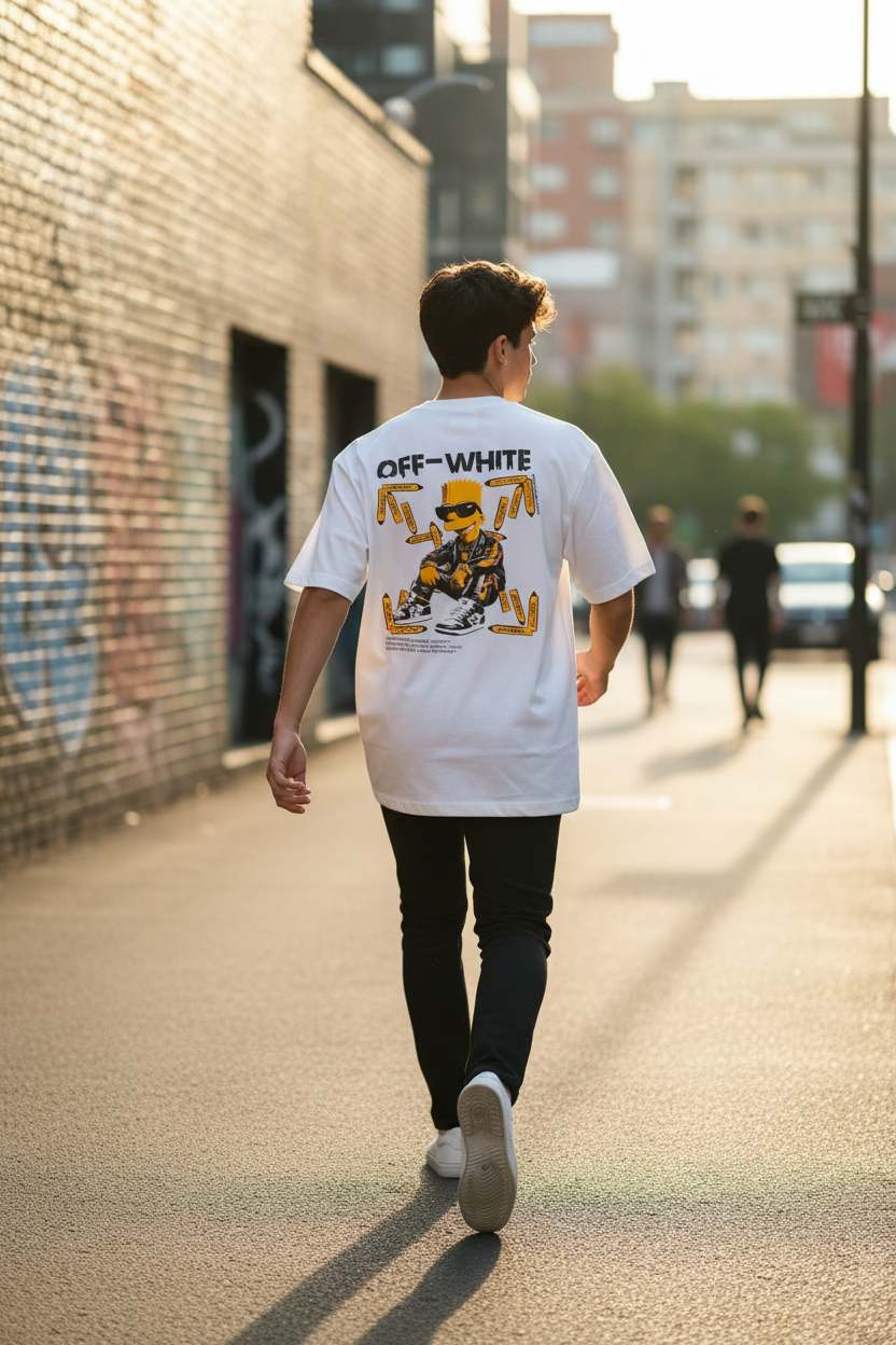 Remera Oversized OW Bart Style