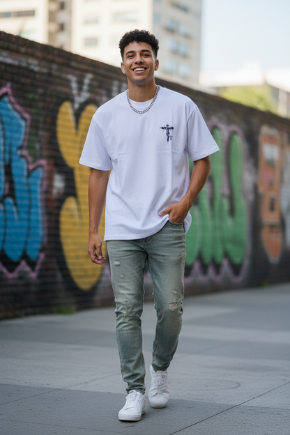 Remera Oversized Faith Over Fear
