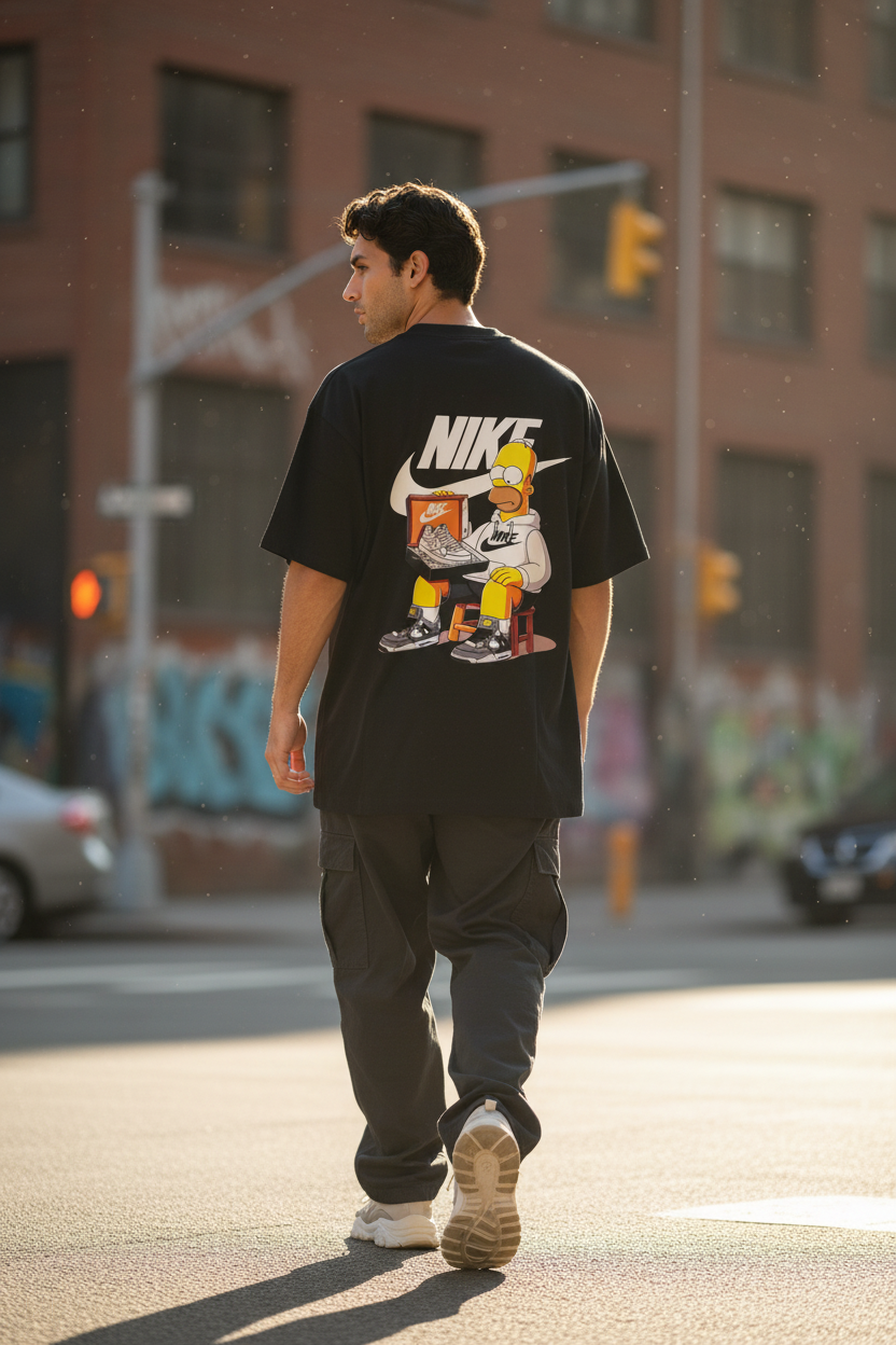 Remera Oversized NK Homer's Sneaker