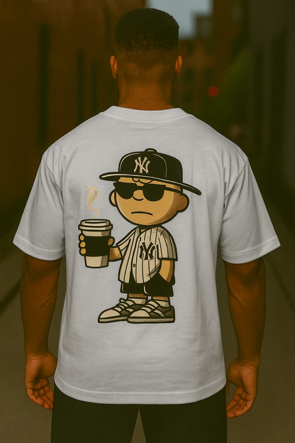 Remera Oversized NE Coffee & Hustle