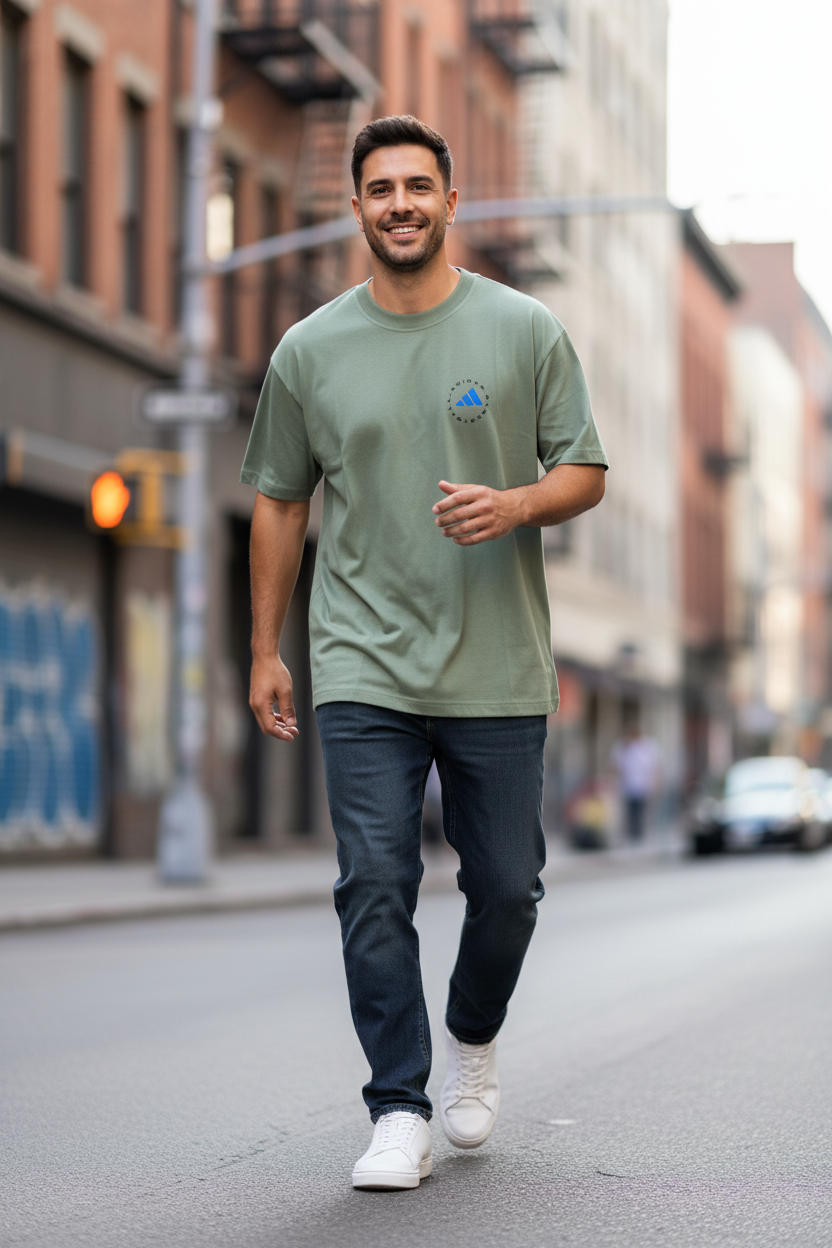 Remera Oversized ADI Basketball Court