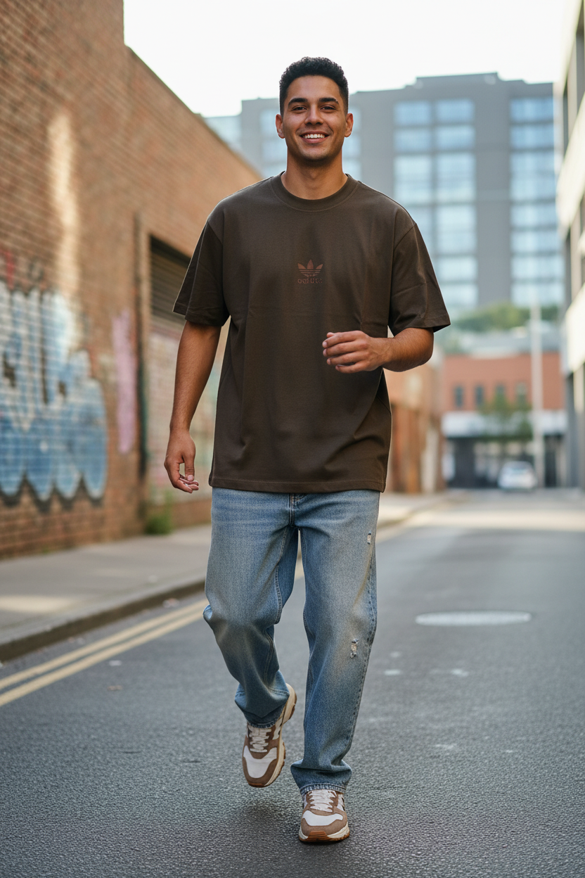 Remera Oversized Bordada ADI Basiq
