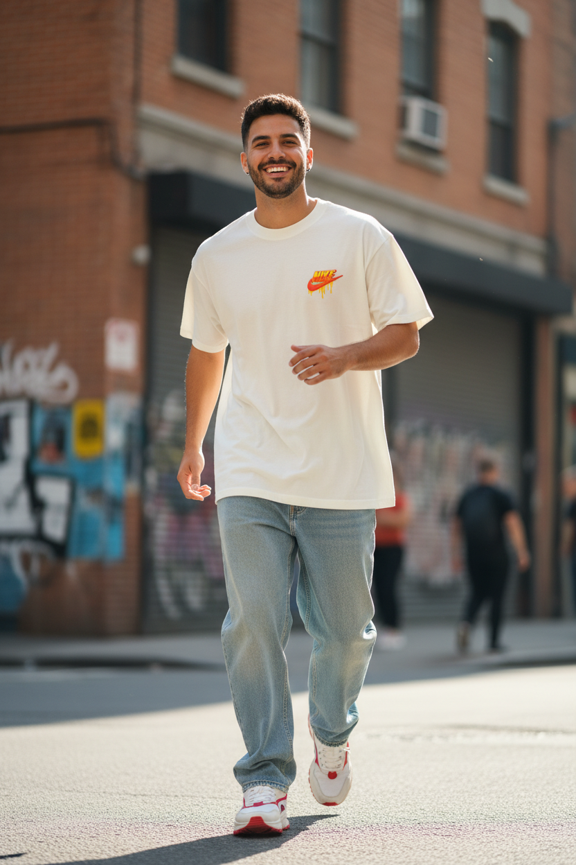 Remera Oversized NK Bart's Vudu