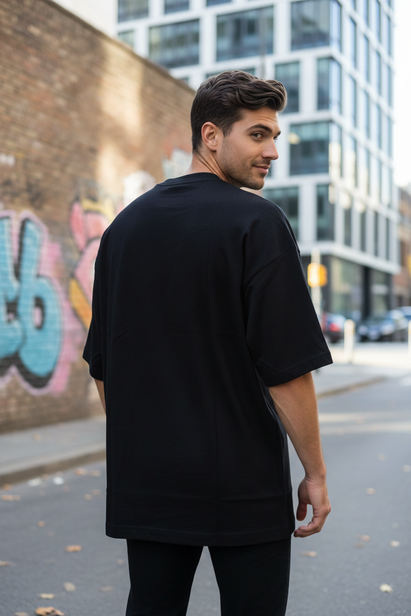 Remera Oversized NK Bordada Classic