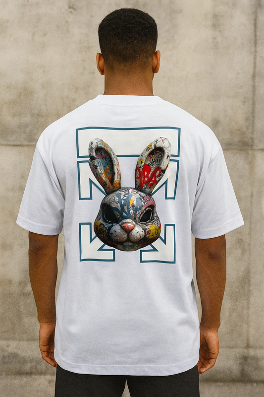 Remera Oversized OW Rabbit Riot