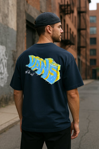 Remera Oversized VNS Wall Script