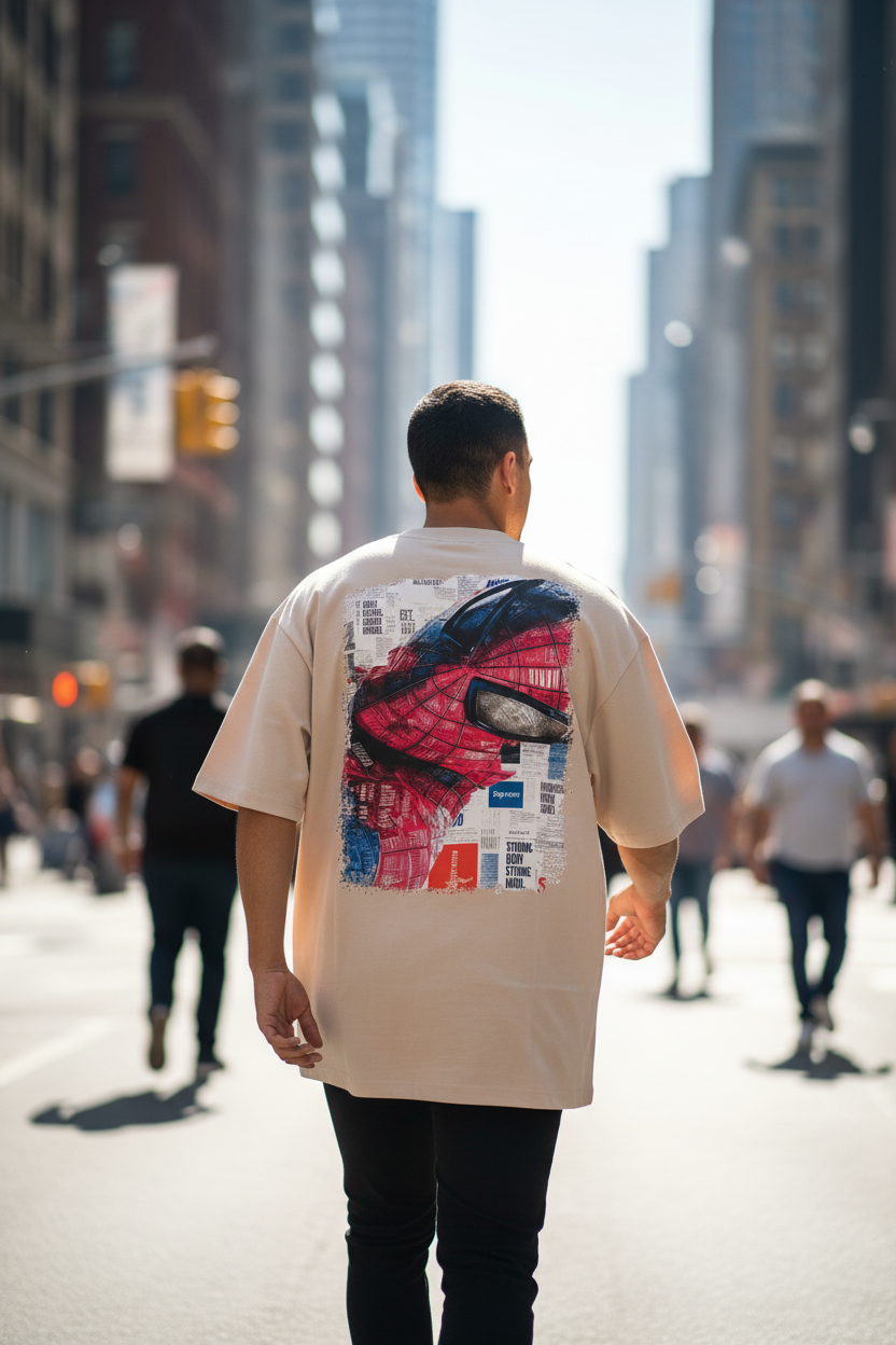 Remera Oversized SPRME Spiderman