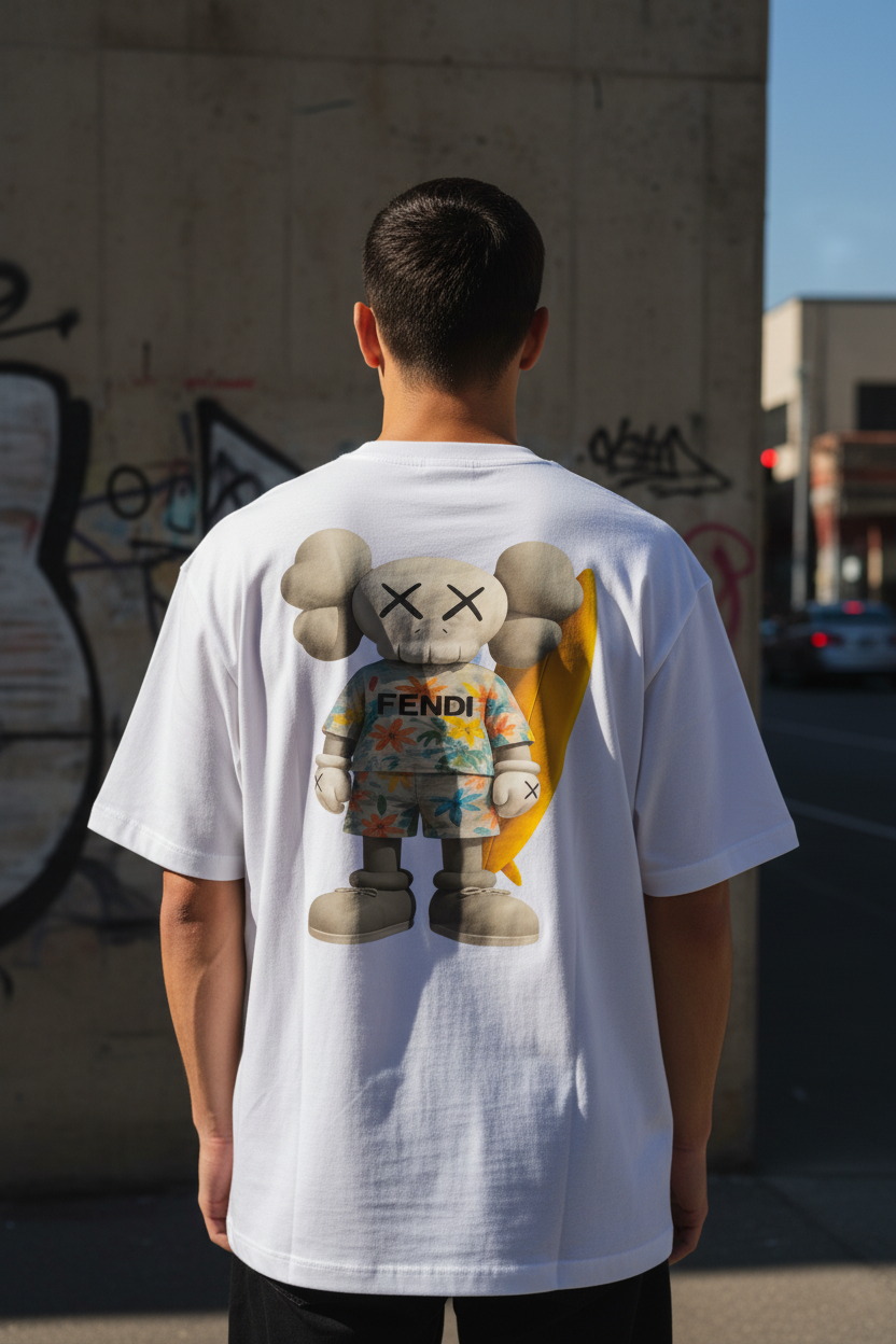 Remera Oversized FNDI Beach Kaws