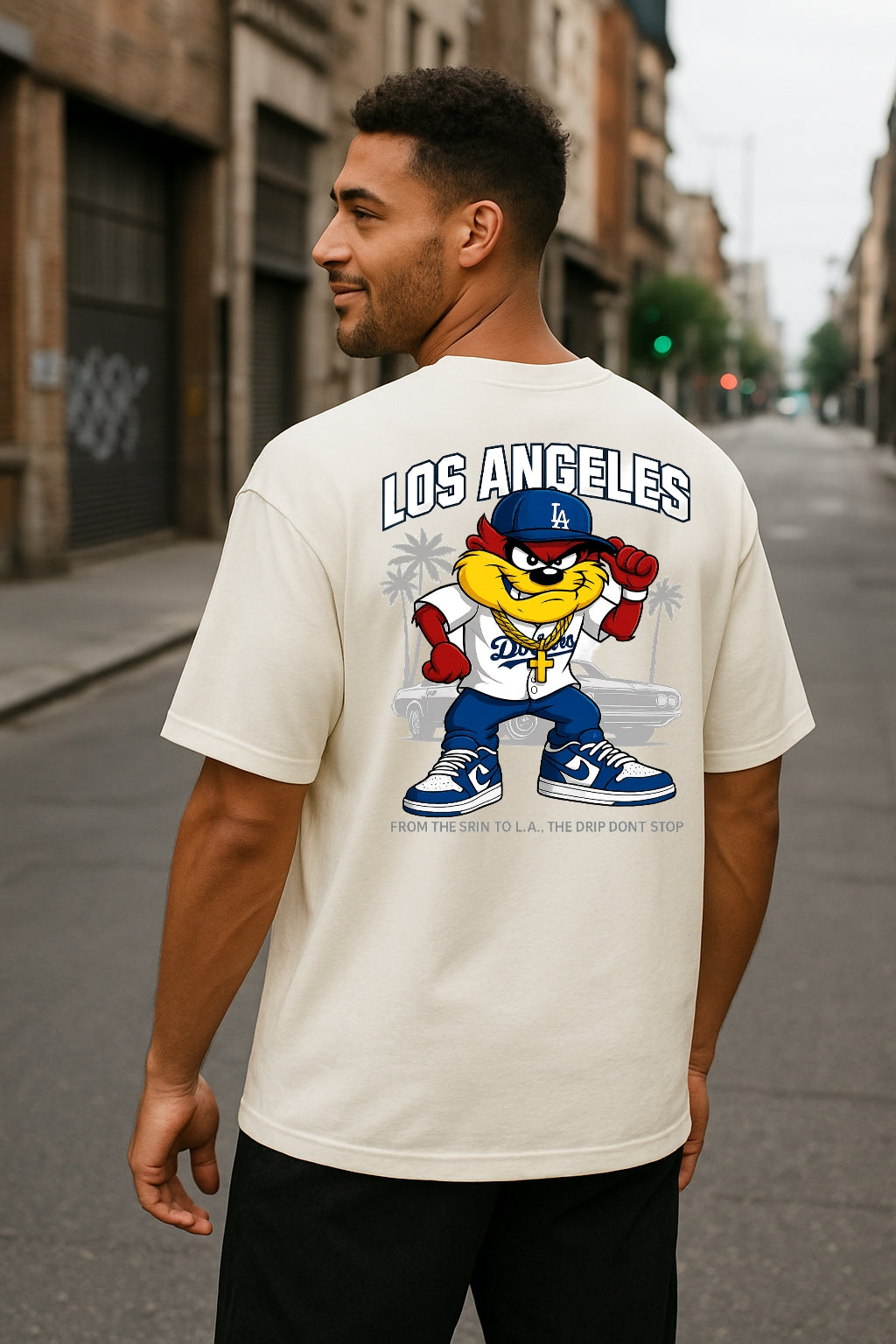 Remera Oversized LA Dodgers Taz