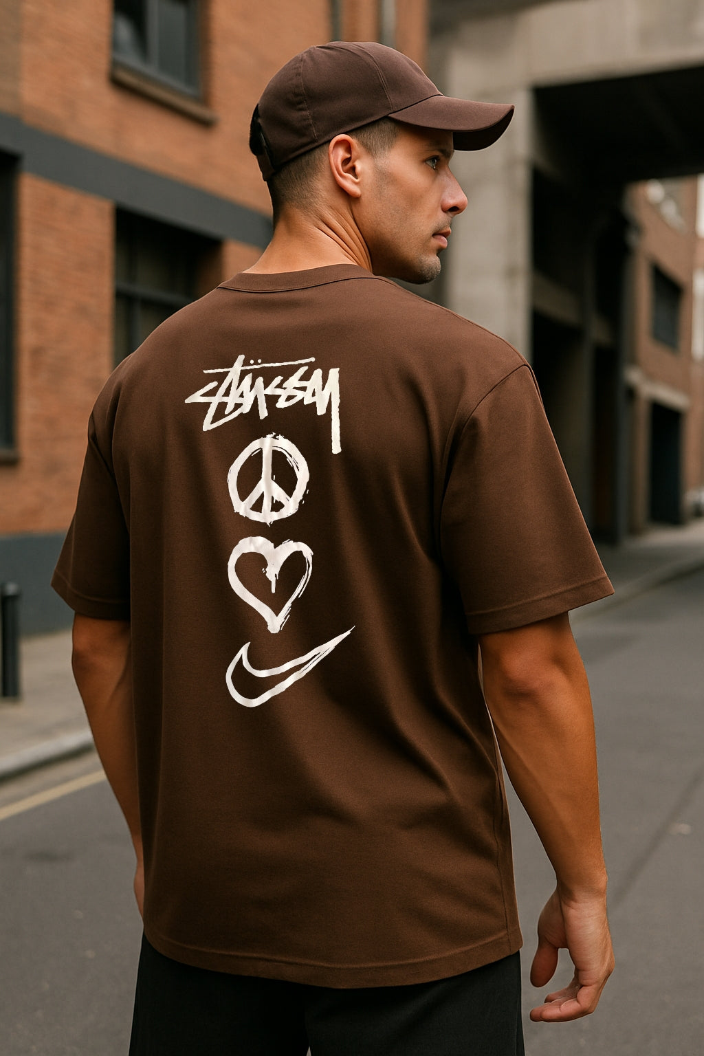 Remera Oversized NK Peace & Love
