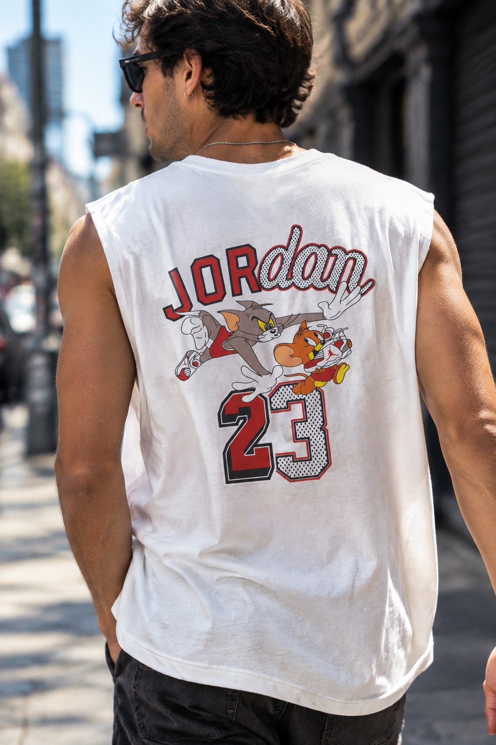 Musculosa Oversized JDN Tom & Jerry