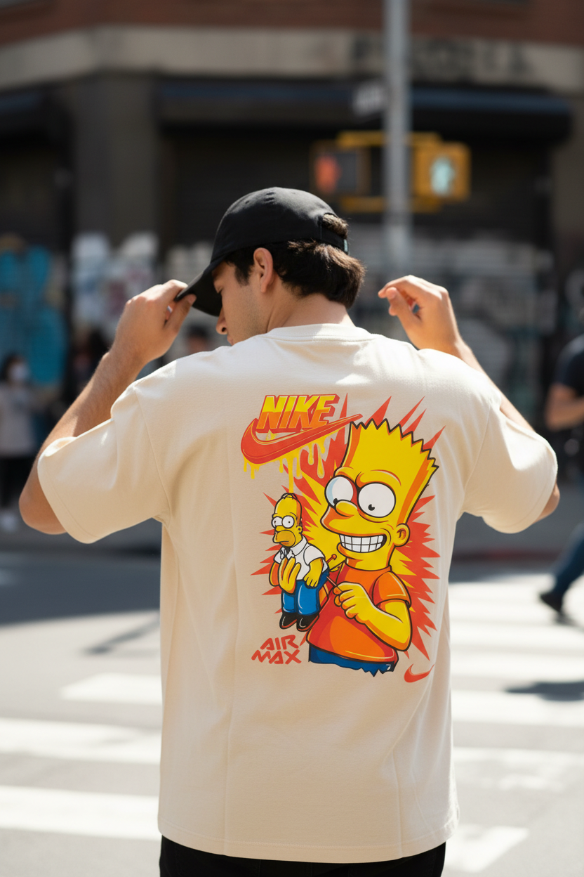 Remera Oversized NK Bart's Vudu