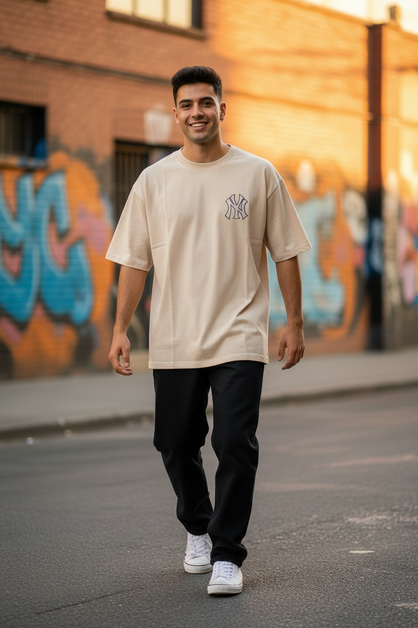 Remera Oversized NY Yankees