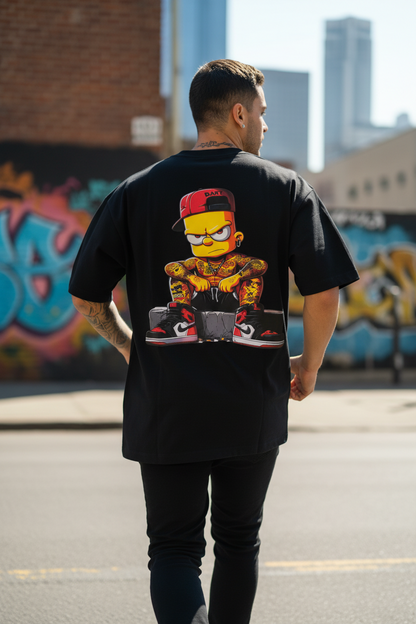 Remera Oversized NK Gangster Bart