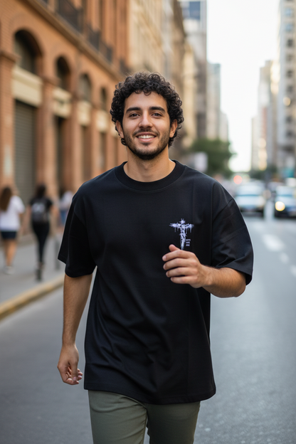 Remera Oversized Faith Over Fear