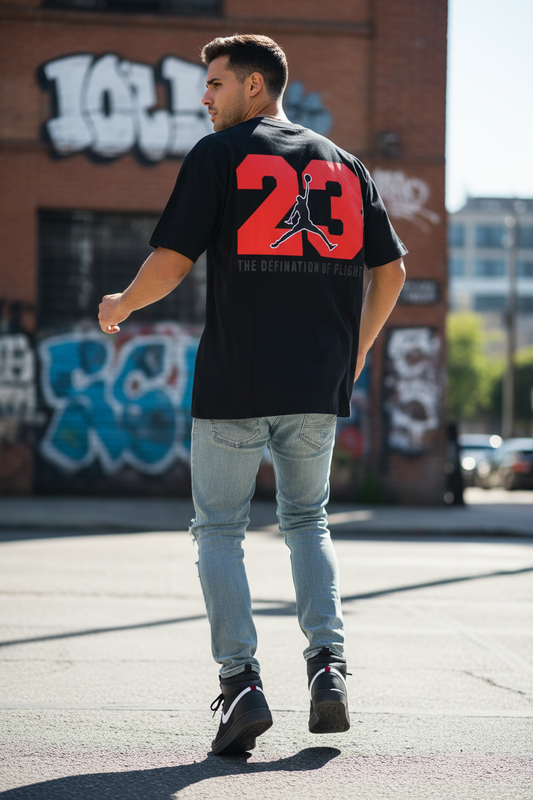 Remera Oversized JDN Flight 23