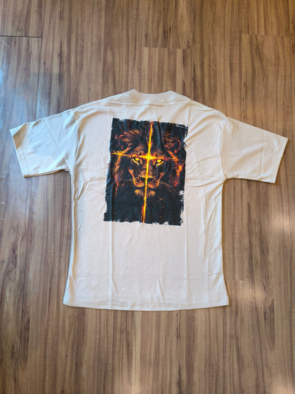 Remera Oversized Lion Faith