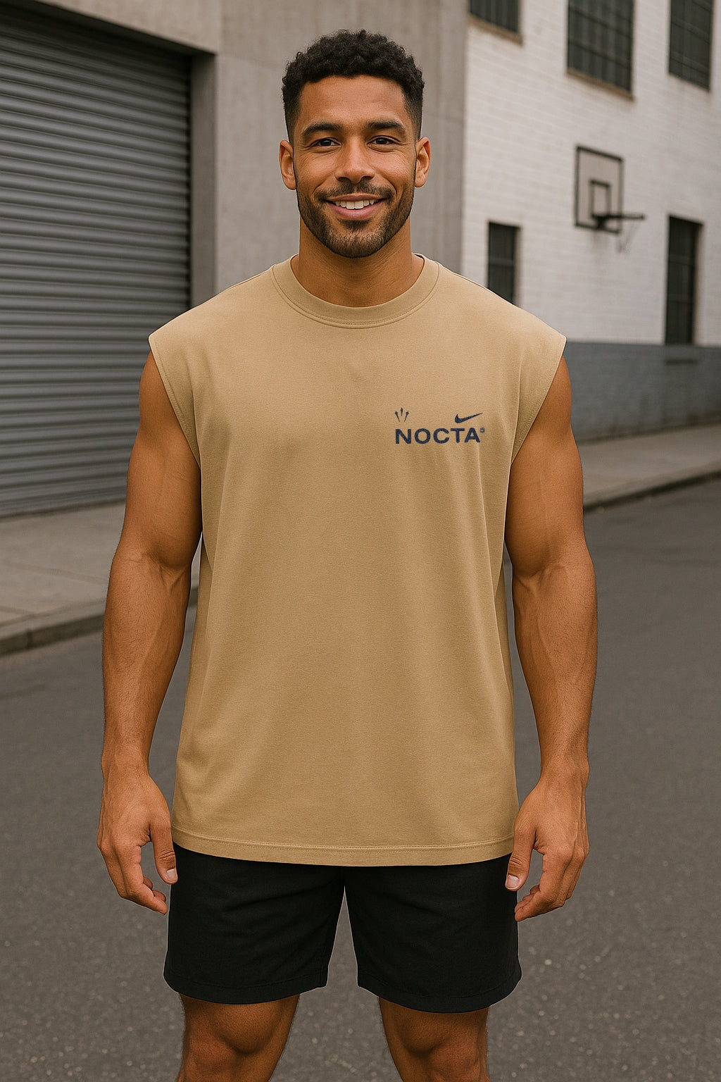 Musculosa Oversized NK Monogram