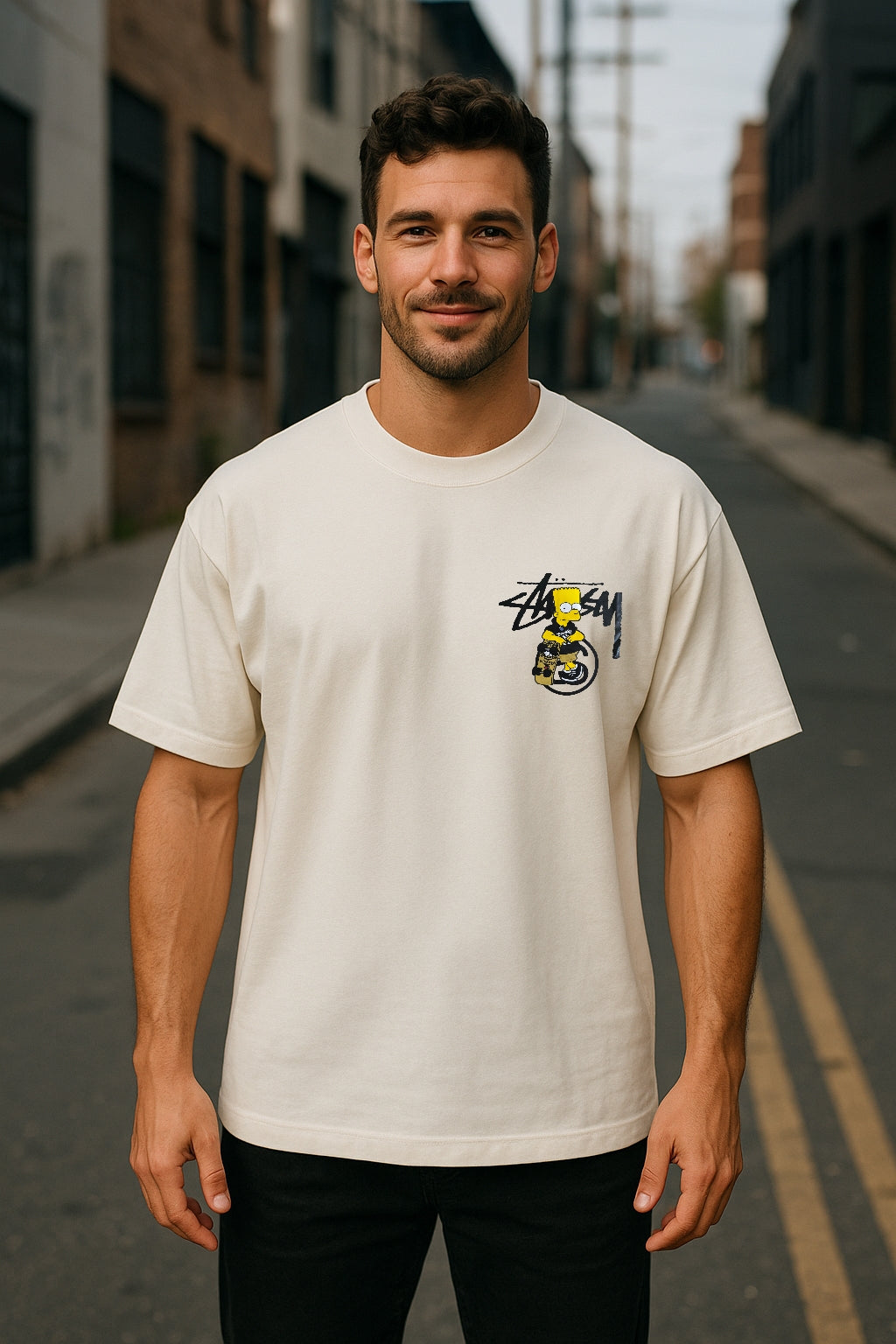 Remera Oversized STSSY Skater Boy