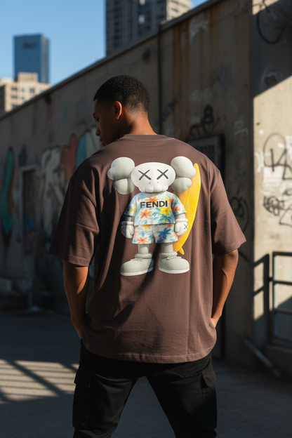 Remera Oversized FNDI Beach Kaws