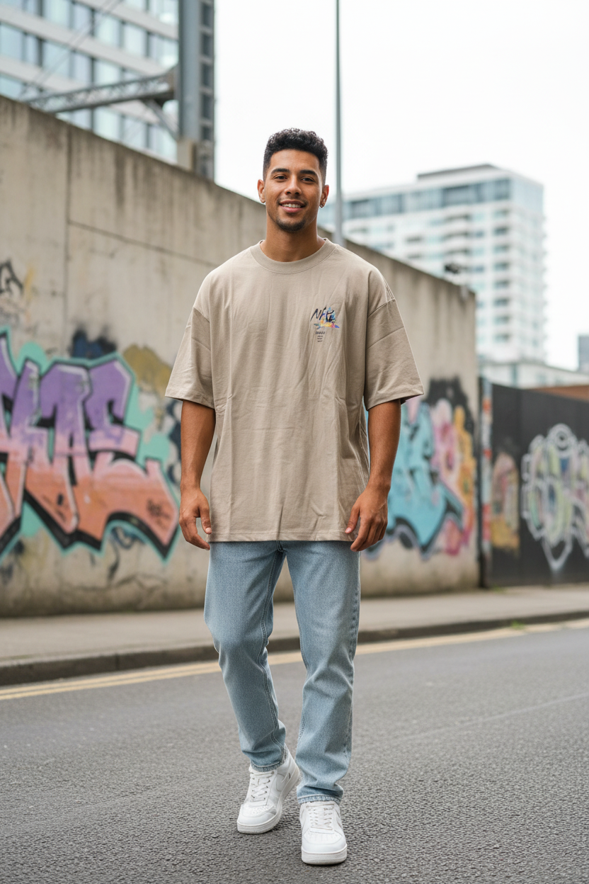 Remera Oversized NK Crazy