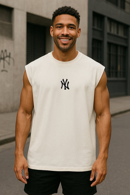 Musculosa Oversized NE Bordada NY