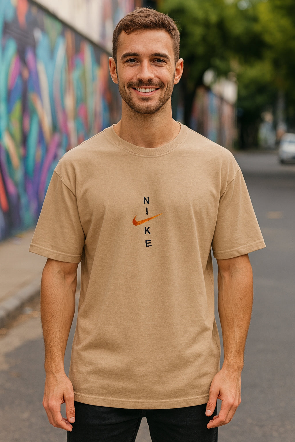 Remera Oversized NK Bordada Urban Line