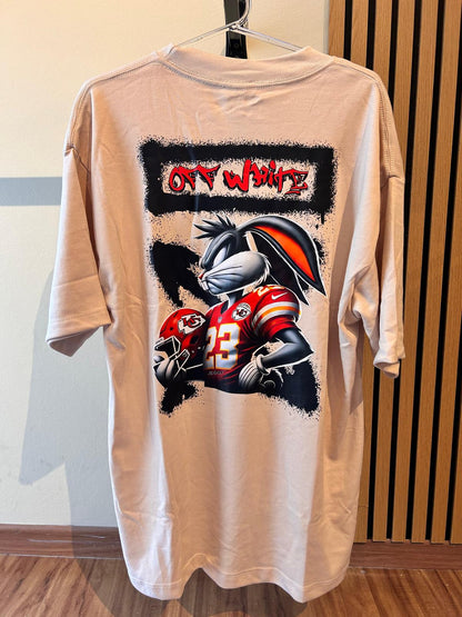 Remera Oversized OWht Rugbier Bugs