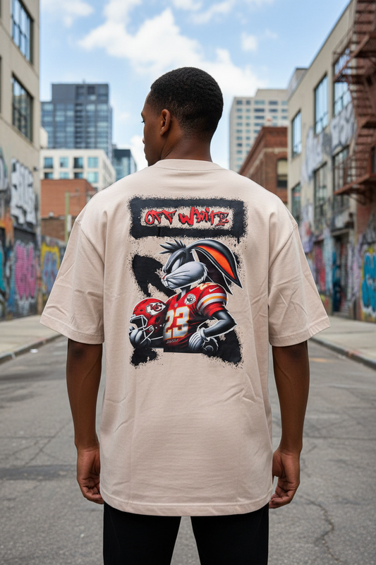 Remera Oversized OWht Rugbier Bugs