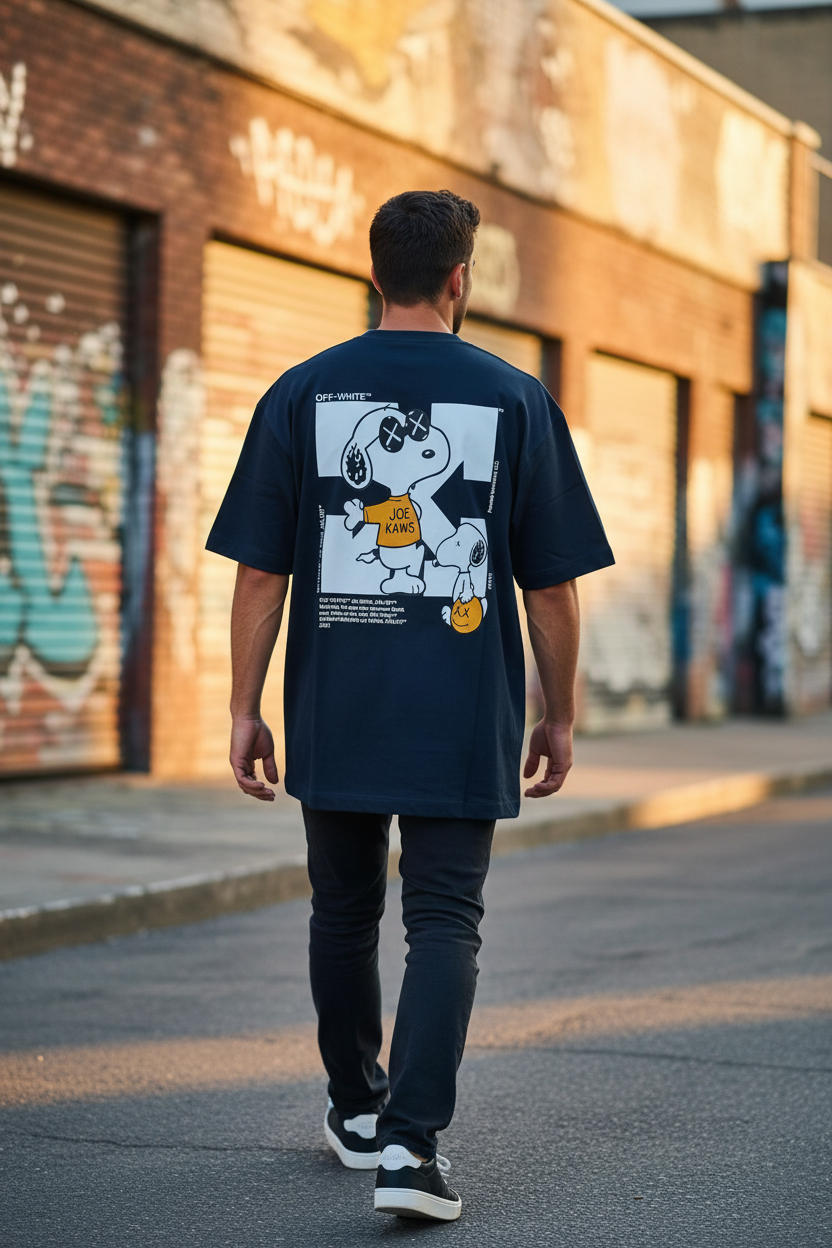 Remera Oversized OW Joe Kaws