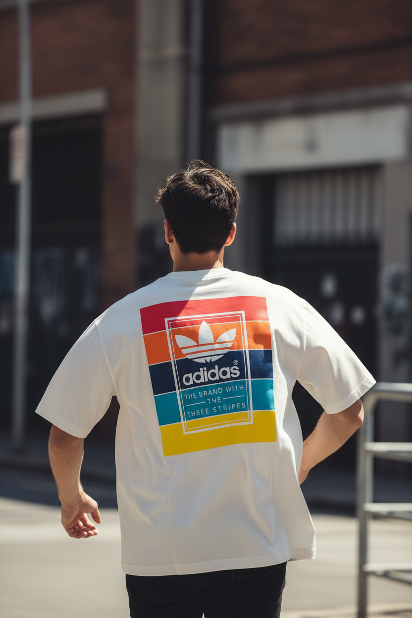 Remera Oversized ADI Raimbow