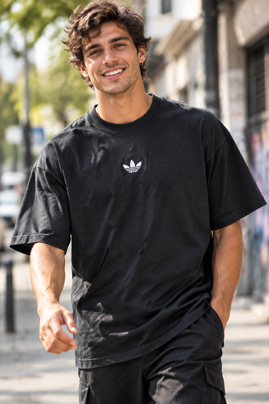 Remera Oversized Bordada ADI