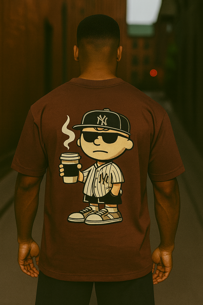 Remera Oversized NE Coffee & Hustle