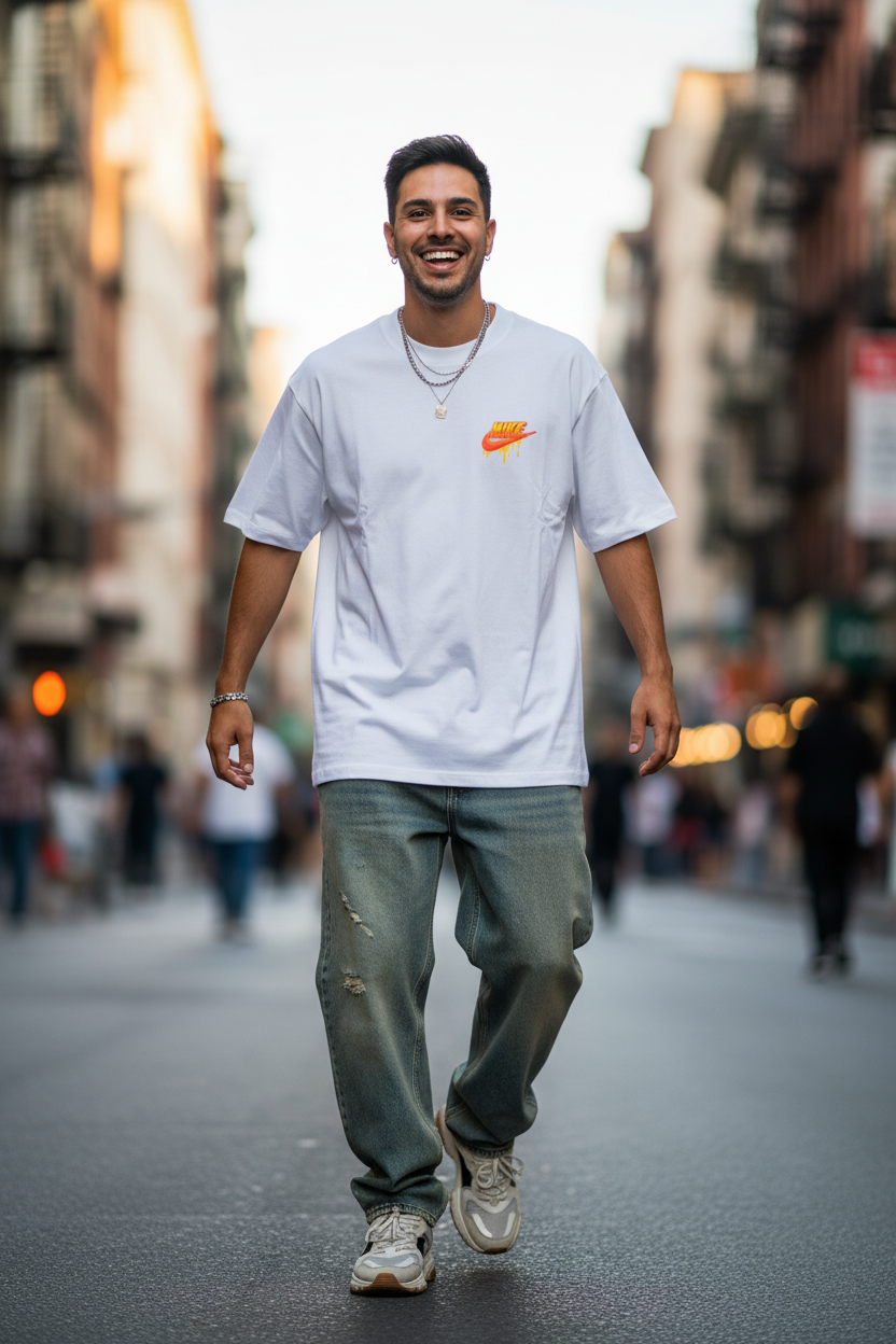 Remera Oversized NK Bart's Vudu
