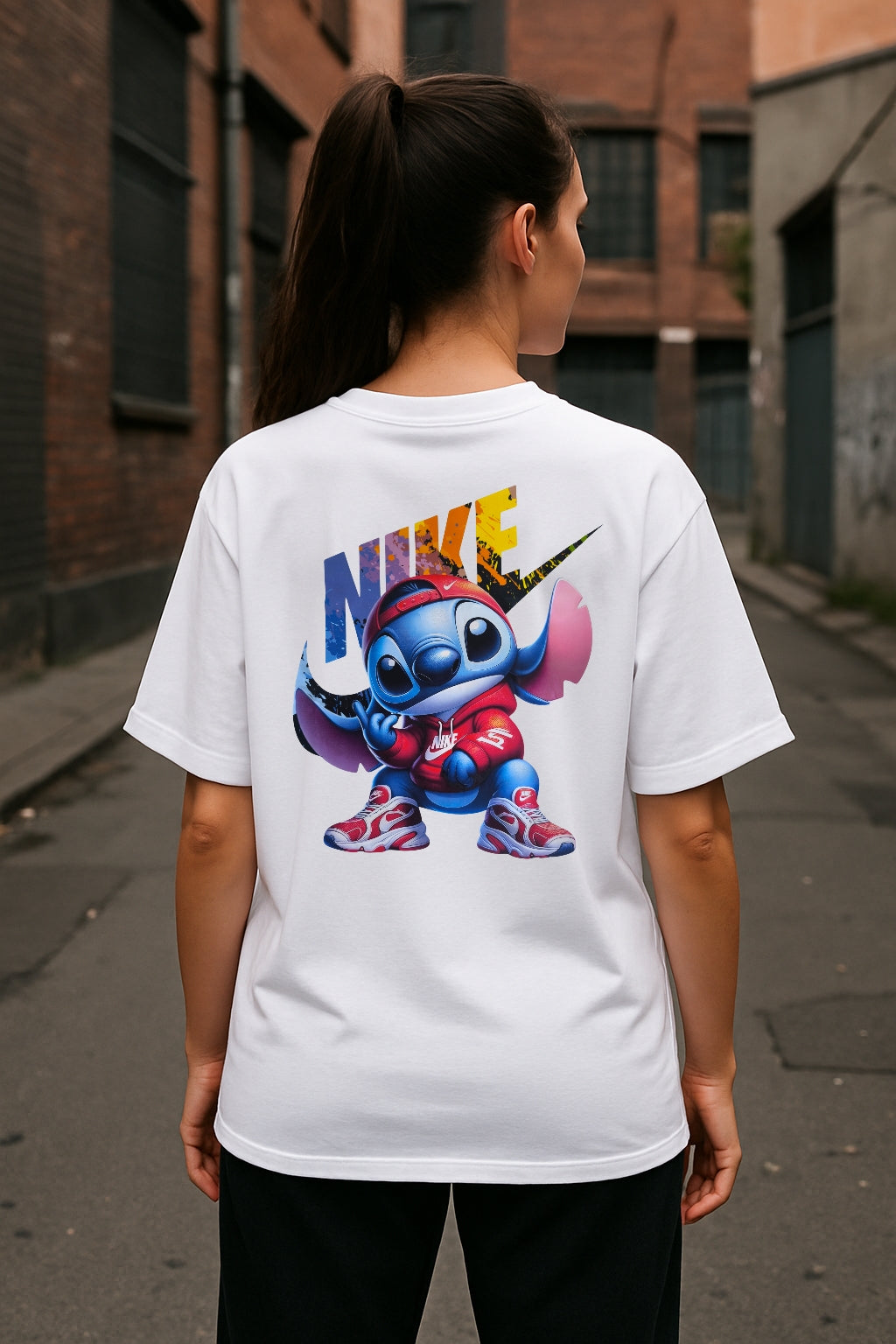 Remera Oversized NK Stich Vibes