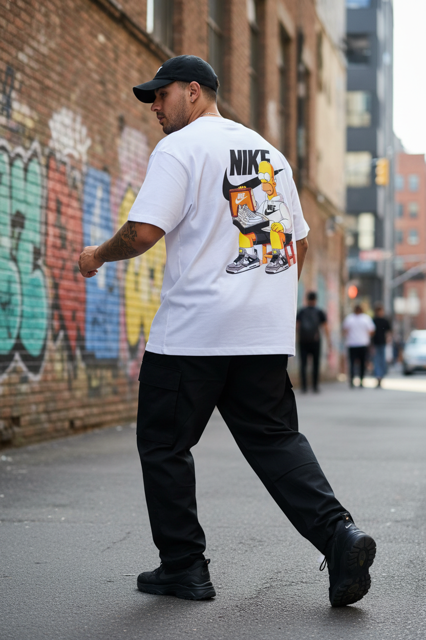 Remera Oversized NK Homer's Sneaker