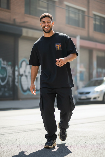 Remera Oversized Lion Faith